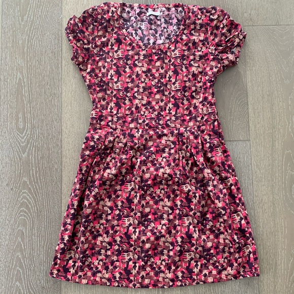 Cute pink & brown dress. - Picture 1 of 2